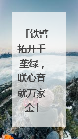 铁臂拓开千垄绿，联心育就万家金