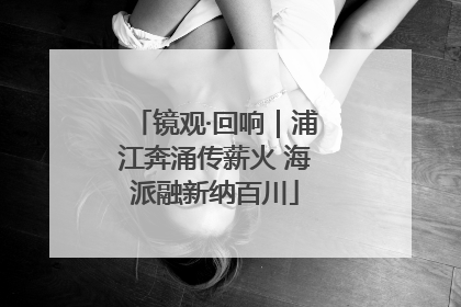 镜观·回响｜浦江奔涌传薪火 海派融新纳百川