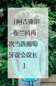 阿吉亚尔-布兰科再次当选葡萄牙议会议长