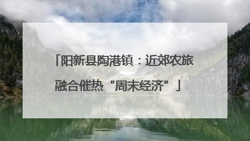 阳新县陶港镇：近郊农旅融合催热“周末经济”