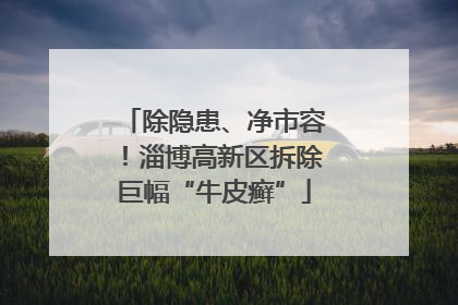 除隐患、净市容！淄博高新区拆除巨幅“牛皮癣”