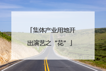 集体产业用地开出演艺之“花”
