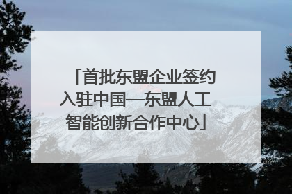 首批东盟企业签约入驻中国—东盟人工智能创新合作中心