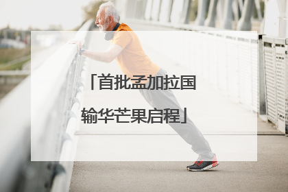 首批孟加拉国输华芒果启程