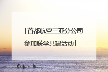 首都航空三亚分公司参加联学共建活动