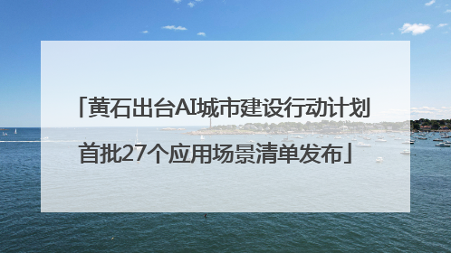 黄石出台AI城市建设行动计划 首批27个应用场景清单发布
