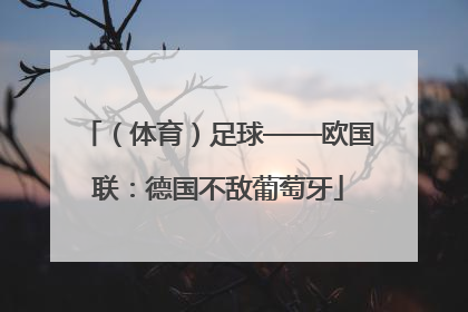 （体育）足球——欧国联：德国不敌葡萄牙