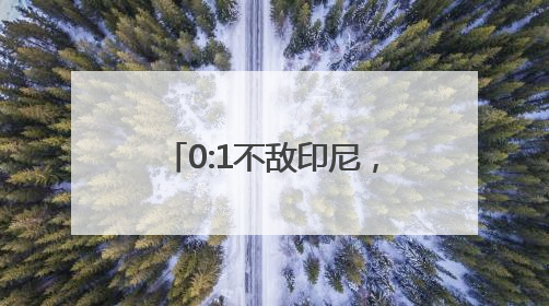 0:1不敌印尼，国足告别世预赛