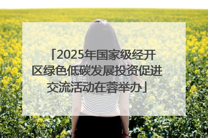 2025年国家级经开区绿色低碳发展投资促进交流活动在蓉举办