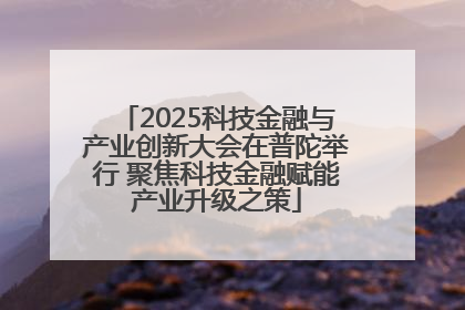 2025科技金融与产业创新大会在普陀举行 聚焦科技金融赋能产业升级之策