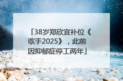 38岁郑欣宜补位《歌手2025》，此前因抑郁症停工两年