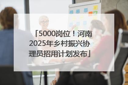 5000岗位！河南2025年乡村振兴协理员招用计划发布