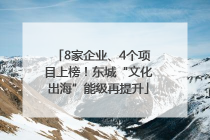8家企业、4个项目上榜！东城“文化出海”能级再提升