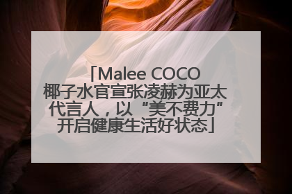 Malee COCO椰子水官宣张凌赫为亚太代言人，以“美不费力”开启健康生活好状态
